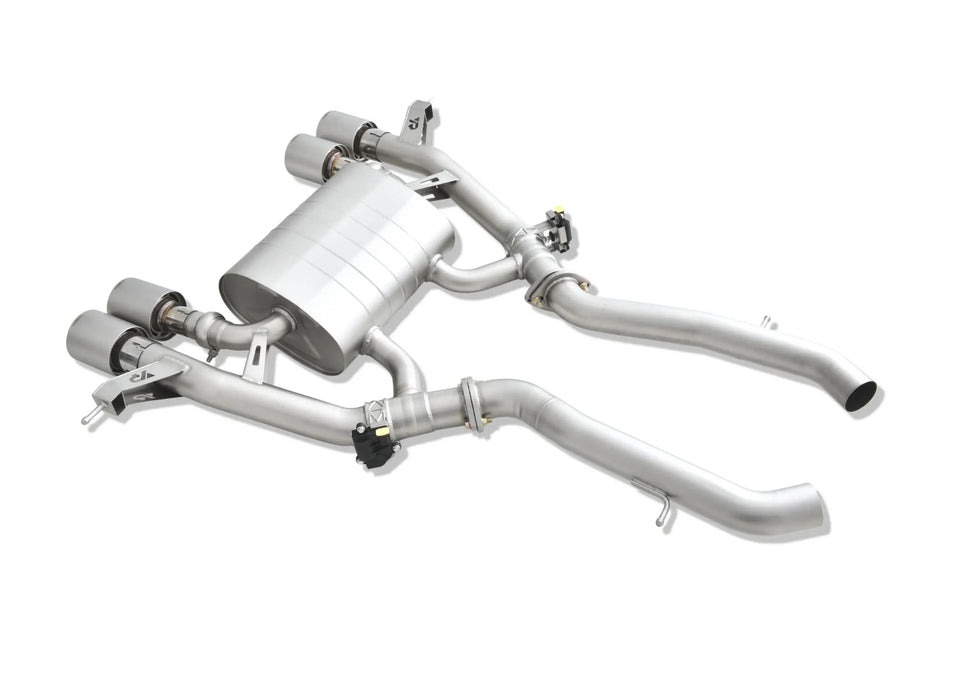 BMW G87 M2 VANTA GOLD exhaust - fitted view