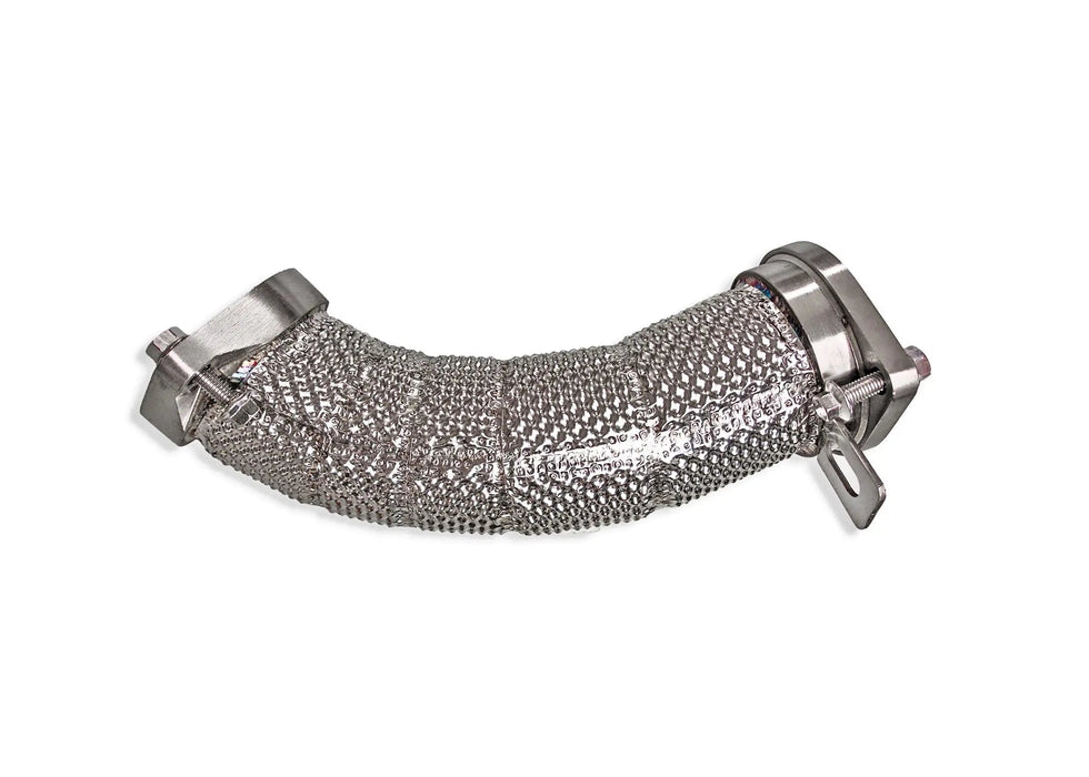 BMW S68 MaxFlow downpipes - construction detail