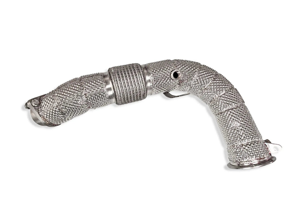 BMW S68 MaxFlow downpipes - build detail