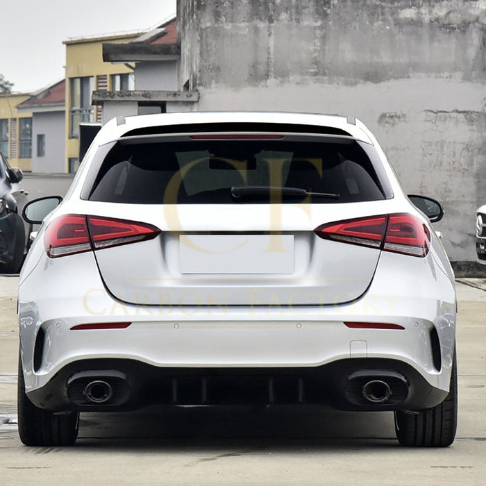 V Style Gloss Black Boot Spoiler for Mercedes Benz W177 A Class Hatchback 18-25