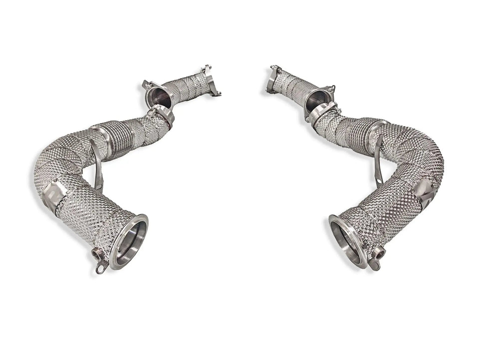 BMW S68 MaxFlow downpipes - turbo outlet section