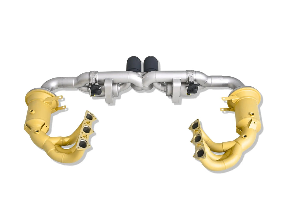 Porsche 992 GT3 RS exhaust - full system view