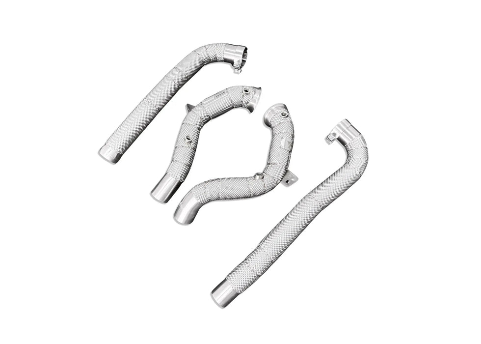 Mercedes AMG GT MaxFlow Heat-Shielded Downpipes - Yonristic Performance