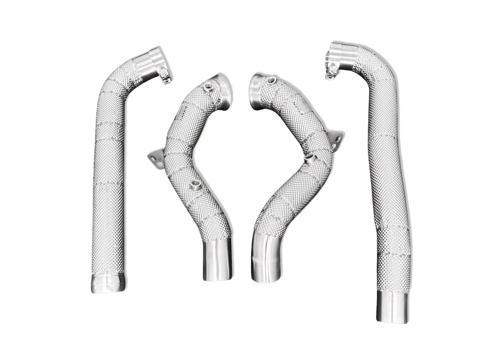 Mercedes AMG GT MaxFlow Heat-Shielded Downpipes - Yonristic Performance