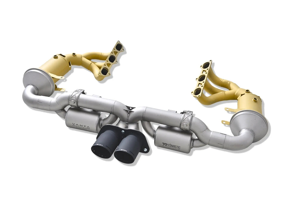 Porsche 992 GT3 RS exhaust - header bank view