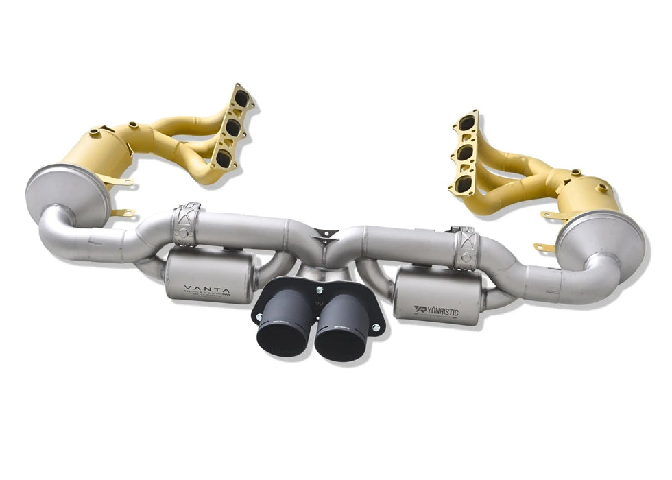Porsche 992 GT3 RS exhaust - header assembly view