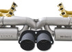 Porsche 992 GT3 RS exhaust - dual muffler valved rear section
