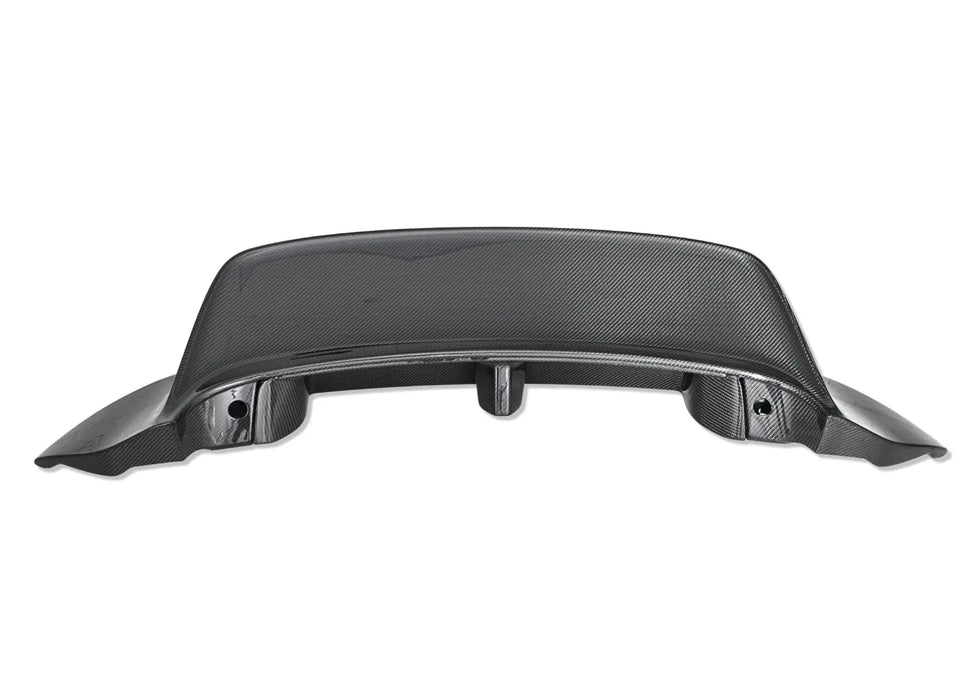 Porsche 992 ducktail spoiler - dry carbon fibre weave detail