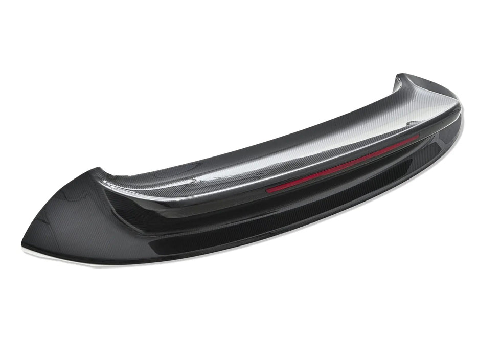 Porsche 992 ducktail spoiler - mounting detail