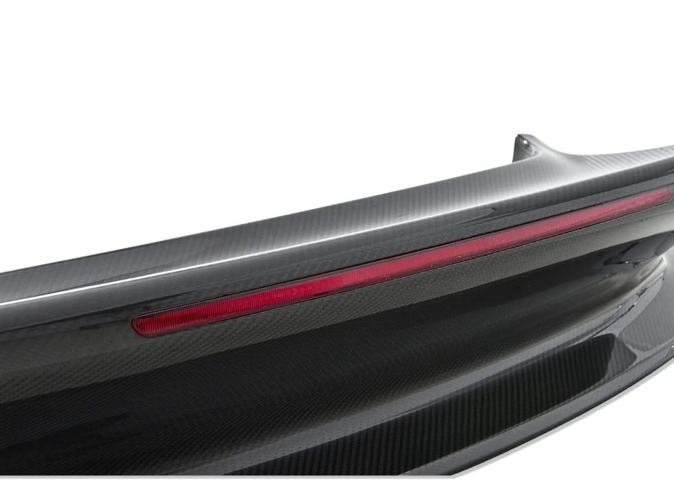 Porsche 992 Carrera dry carbon ducktail spoiler conversion kit fitted