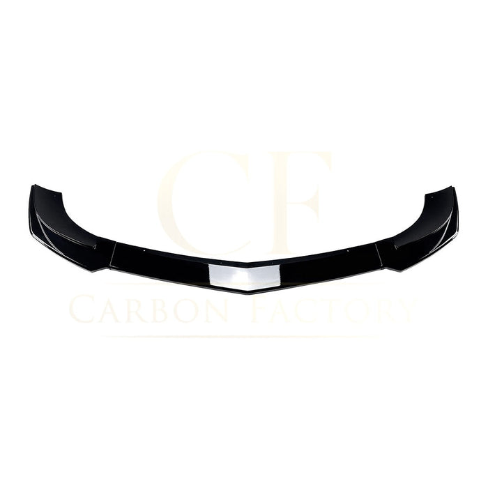 V Style Gloss Black Front Splitter for Mercedes Benz W204 C Class AMG Model 11-14