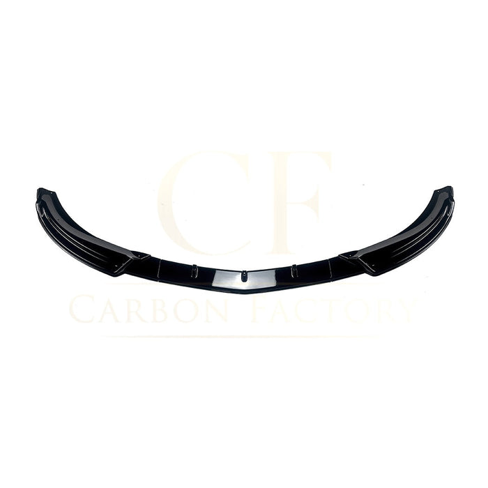 V Style Gloss Black Front Splitter for Mercedes Benz W204 C Class Standard Model 08-10