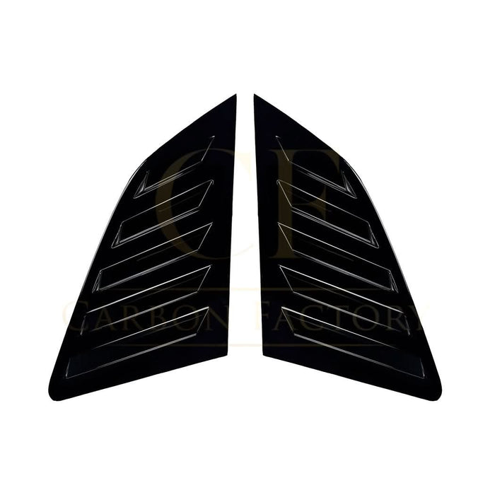 Gloss Black Window Louver Vents for Audi A3 8V S3 Hatchback 13-20