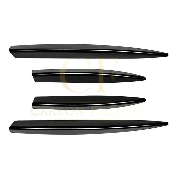 Gloss Black Front Bumper Side Grille Trims for Mercedes Benz W177 A Class AMG & A35 23-25