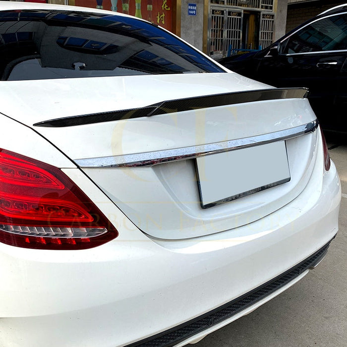 Brabus Style Gloss Black Boot Spoiler for Mercedes Benz W205 C Class Saloon 15-21