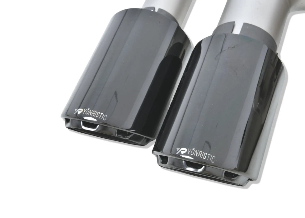 Porsche Cayenne 3.0T valved exhaust - true quad tip outlets