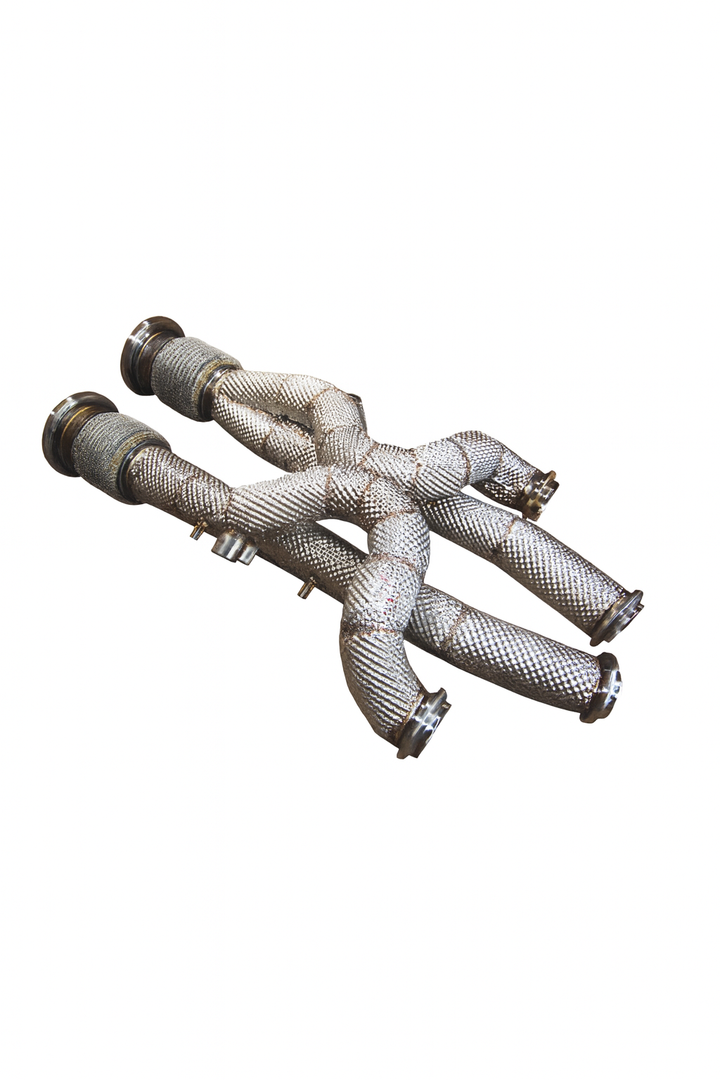 Lamborghini Aventador / S / SV / SVJ Free Flow Front Pipes - Equal Length - Valvetronic Exhausts