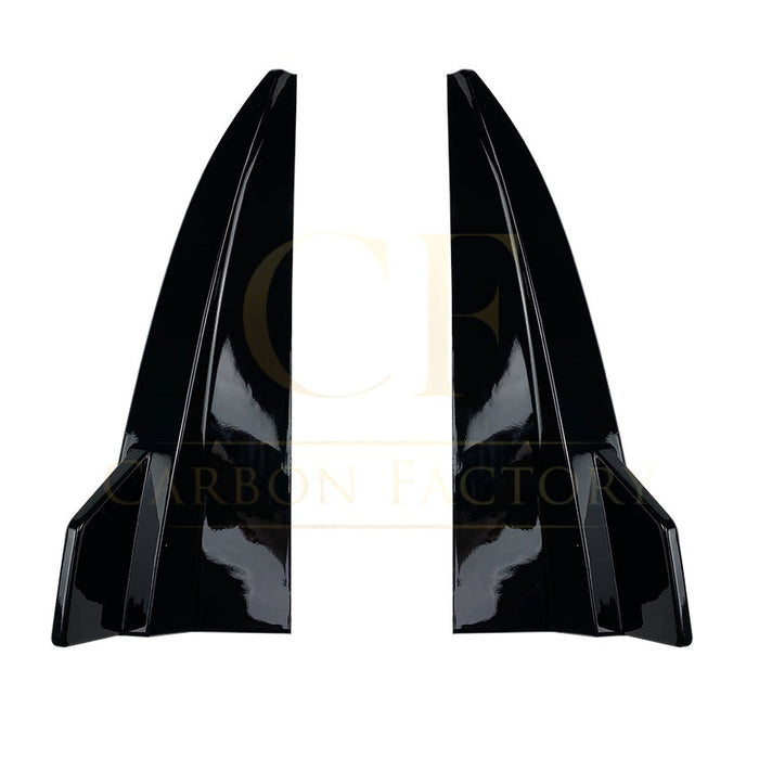 Gloss Black Rear Bumper Spats for Mercedes Benz W205 C Class Estate 15-21