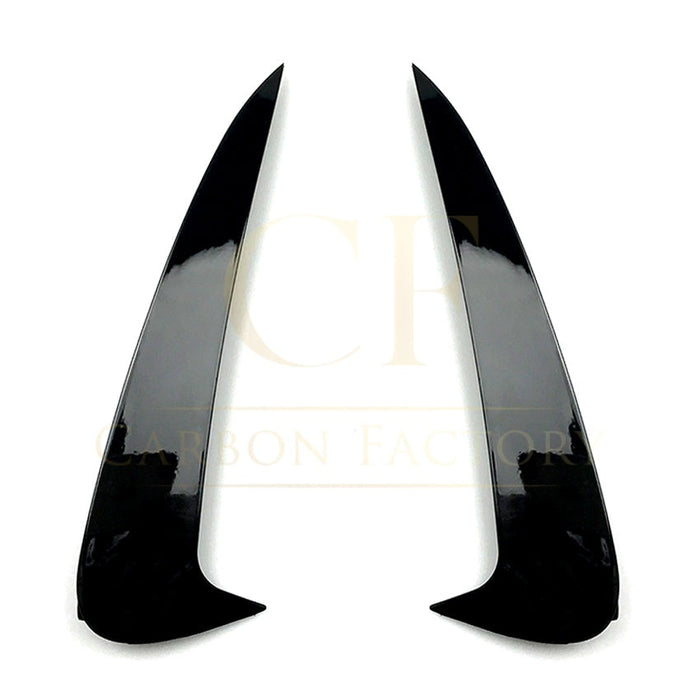Gloss Black Rear Bumper Trims for Mercedes Benz W205 C Class Estate 15-21