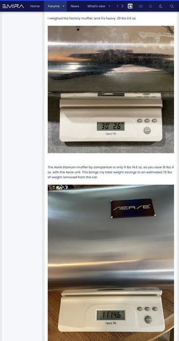 Lotus Emira i4 Titanium Exhaust System By Aerie Performance