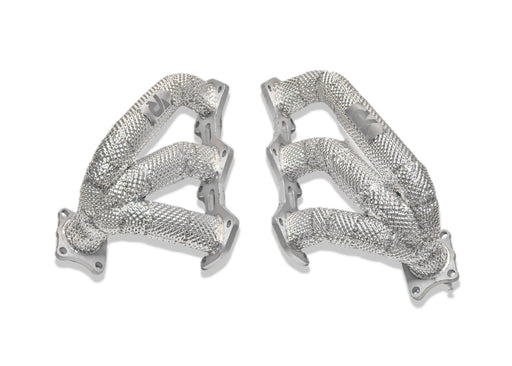 Porsche 992 Carrera performance headers - heat shield wrapped construction