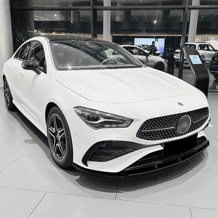 AMG Style Gloss Black Front Splitter for Mercedes Benz W177 A Class AMG & A35 23-25