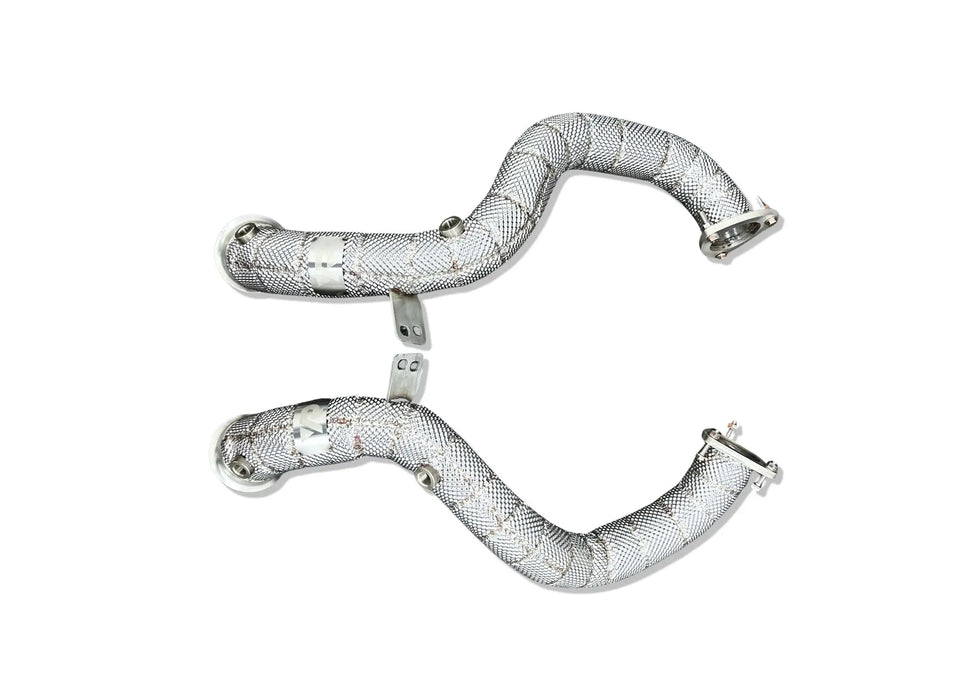 Yonristic Aston Martin Vantage axle-back exhaust - fitted to vehicle