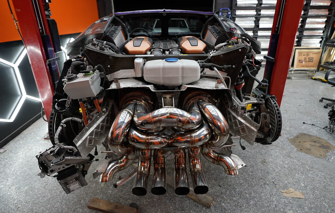 Bugatti Chiron Pur Sport F1 Exhaust - Valvetronic Exhaust