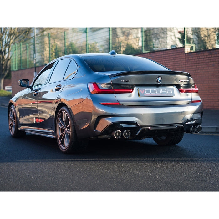 BMW M340i (G20) (19>) (UK/EU) Valved Quad Exit GPF/PPF Back Performance Exhaust