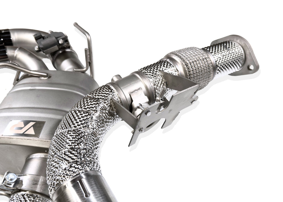 Yonristic VANTA Edition X-pipe exhaust for the Corvette C8 - fitted to vehicle