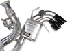 Yonristic VANTA Edition X-pipe exhaust for the Corvette C8 - X-pipe centre section detail