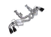 Yonristic VANTA Edition X-pipe exhaust for the Corvette C8 - angled system view