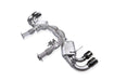 Yonristic VANTA Edition X-pipe exhaust for the Corvette C8 - muffler and valve section