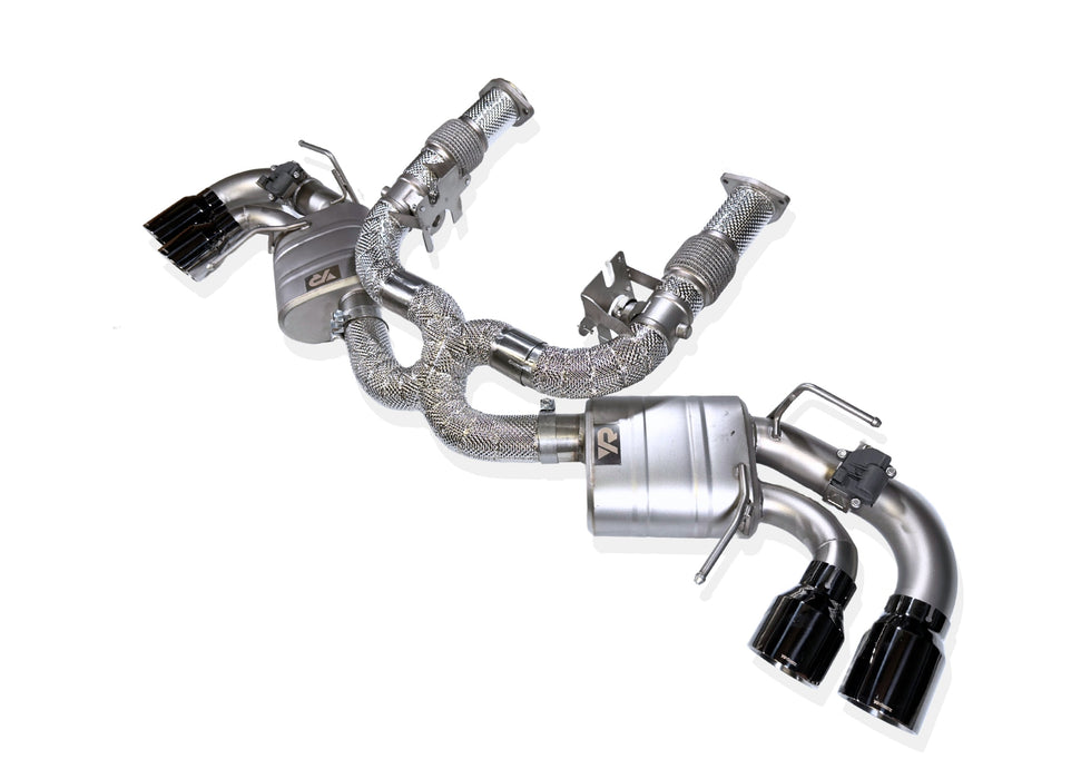Yonristic VANTA Edition X-pipe exhaust for the Corvette C8 - TIG welded construction detail