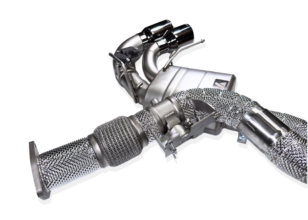 Yonristic VANTA Edition X-pipe exhaust for the Corvette C8 - exhaust tip finish detail