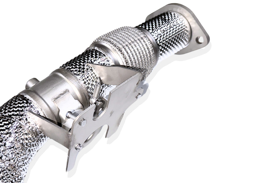 Yonristic VANTA Edition X-pipe exhaust for the Corvette C8 - system component layout
