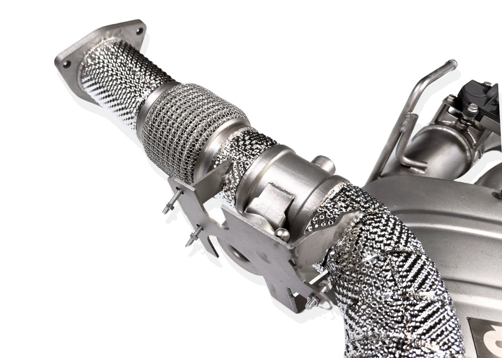 Yonristic VANTA Edition X-pipe exhaust for the Corvette C8 - electronic valve actuator detail