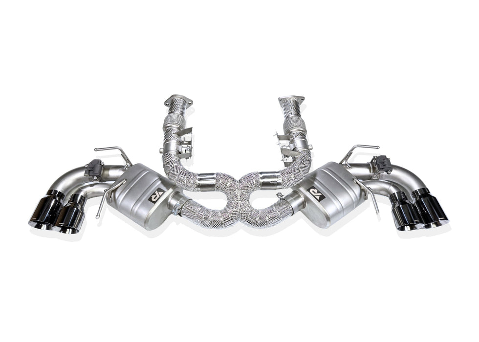 Yonristic Performance VANTA Edition X-pipe valved exhaust system for the Chevrolet Corvette C8 Stingray (AFM) - main product view
