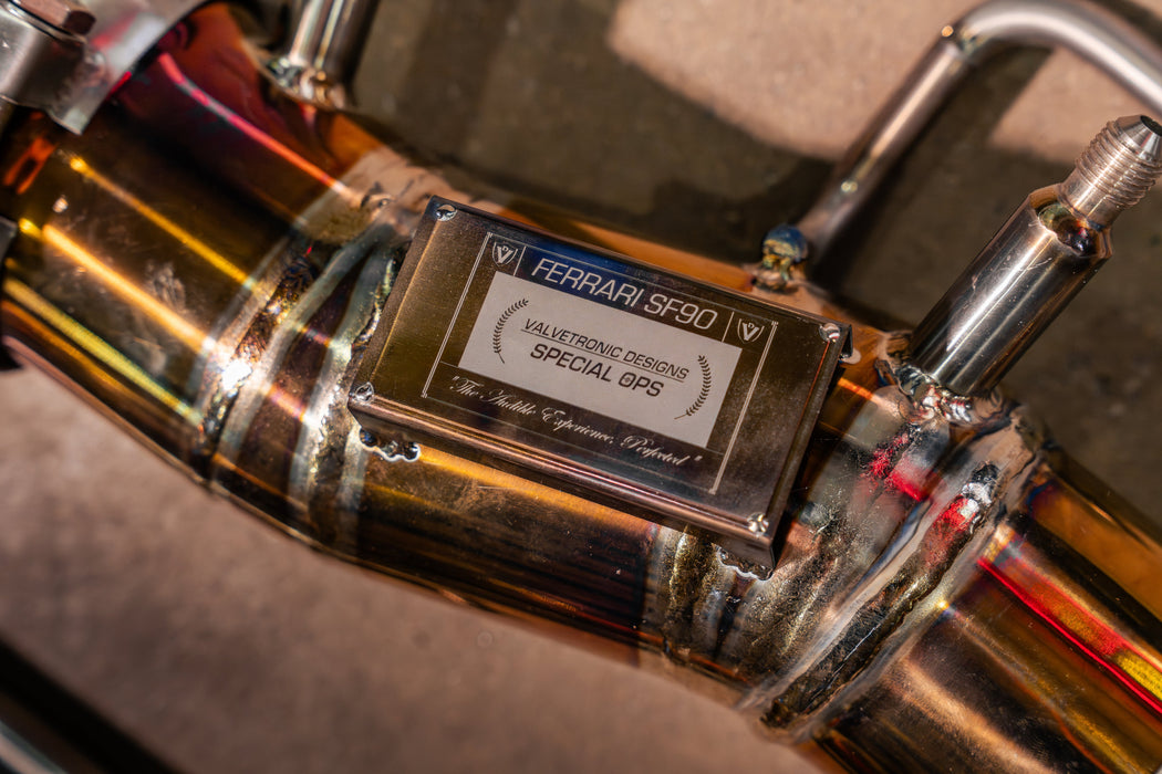 Système d'échappement Ferrari SF90 RACE F1 - Échappements Valvetronic