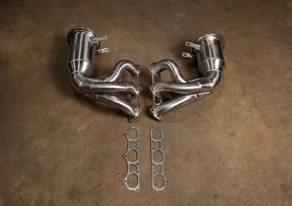 400 Cell Catted Down Pipes For Porsche 992 GT3 / GT3 RS - Valvetronic Designs