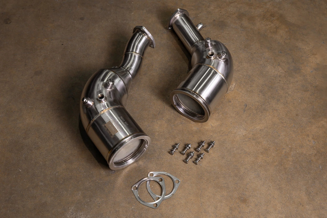 Audi C8 RS6 / RS7 400 Cell Catted Downpipes - Valvetronic Designs