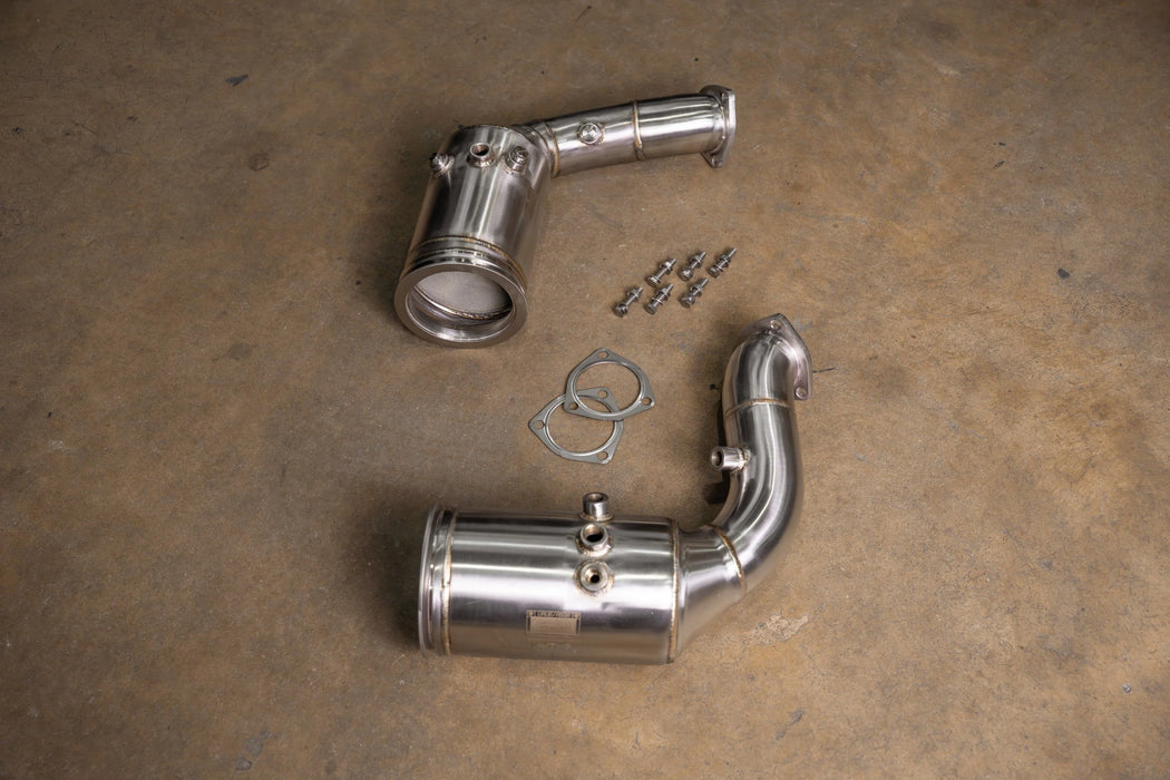 Bentley Bentayga V8 400 Cell Catted Downpipes - Valvetronic Designs