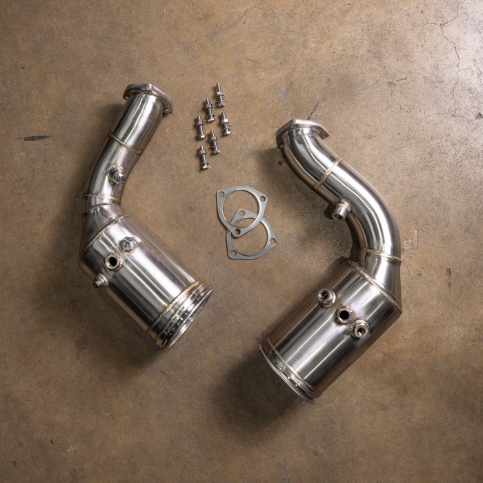 Bentley Bentayga V8 400 Cell Catted Downpipes - Valvetronic Designs