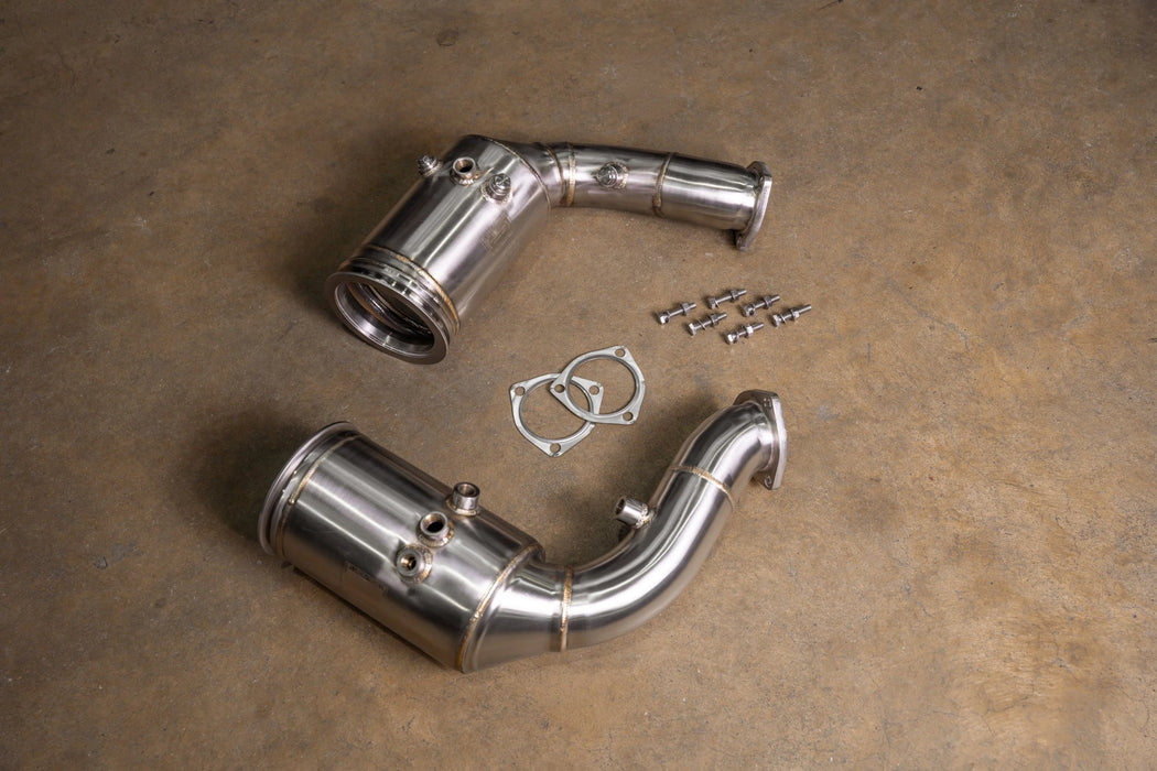 Porsche Cayenne Turbo S/GT/GTS 400 Cell Catted Downpipes - Valvetronic Designs