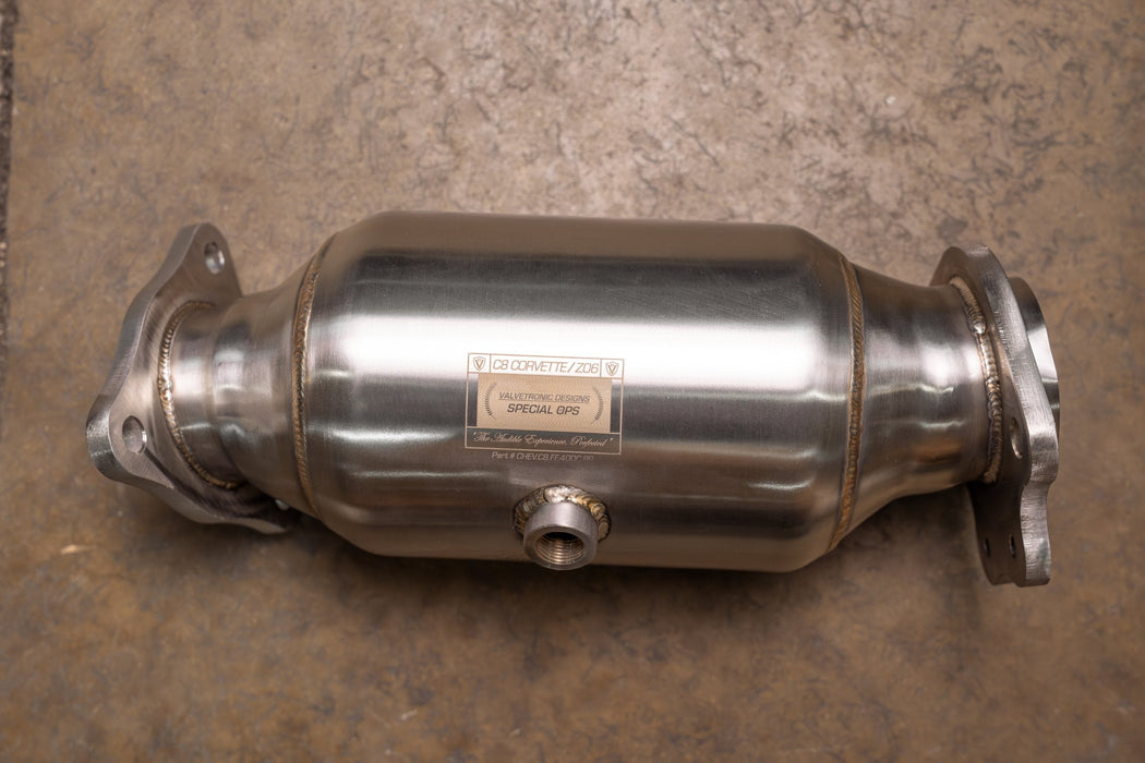 Chevy Corvette C8 / C8 Z06 400 Cell Catted Downpipes - Valvetronic Designs