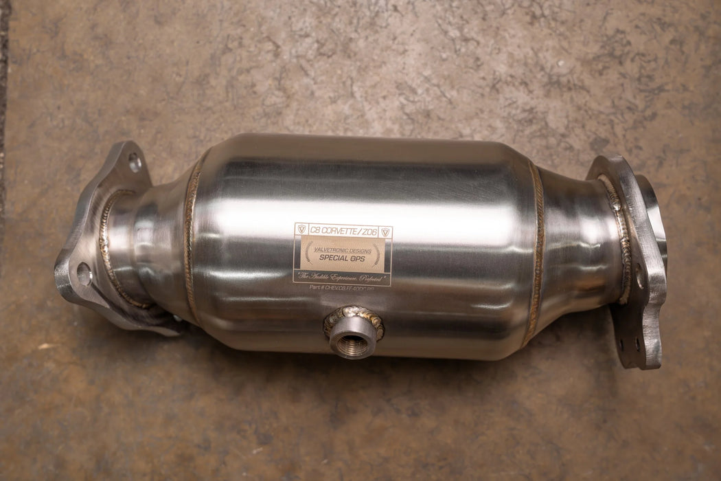 Chevy Corvette C8 / C8 Z06 400 Cell Catted Downpipes - Valvetronic Designs