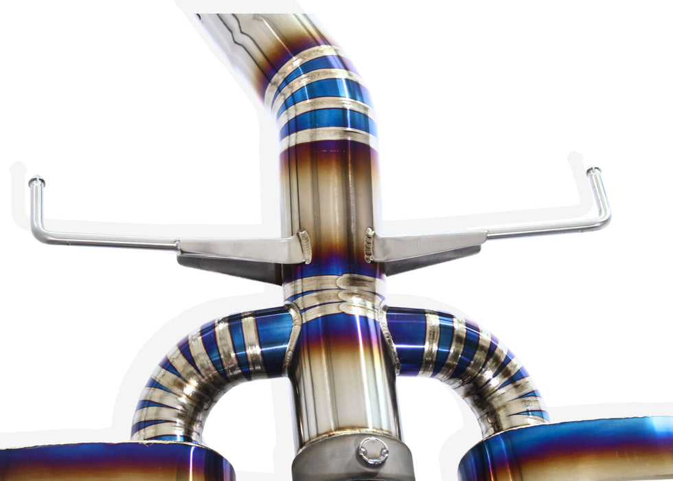 Yonristic Honda FK8 Type R valved exhaust - titanium build detail 8