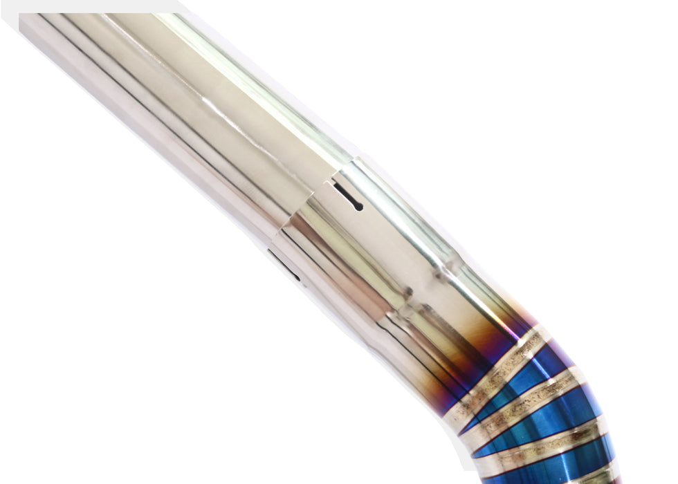 Yonristic Honda FK8 Type R valved exhaust - titanium build detail 9