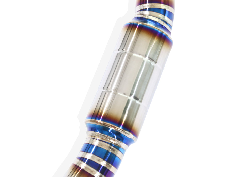 Yonristic Honda FK8 Type R valved exhaust - titanium build detail 12
