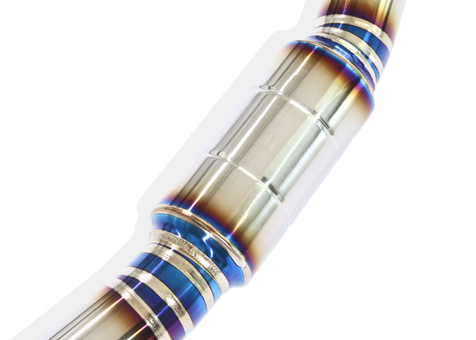 Yonristic Honda FK8 Type R valved exhaust - titanium build detail 15